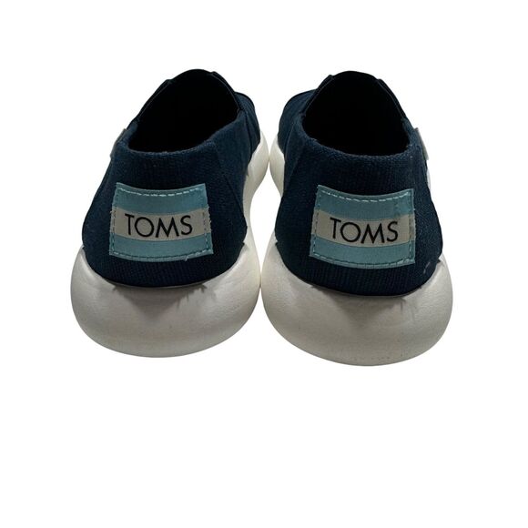 Toms Alpargata Mallow Navy Blue Slip-On Comfort Cushioned Sneaker Women's Sz 8.5 - Picture 6 of 11